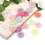 Acrylic Flower Spacer Beads 22mm Baking Painted Plum Blossom 200pcs 4