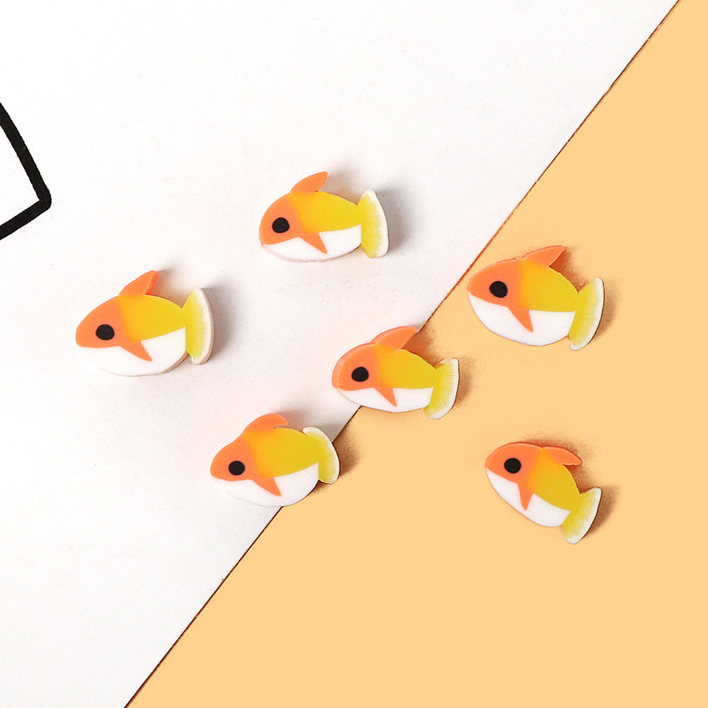 Fish Clay Beads Tropical Series Colorful Polymer 200pcs 6