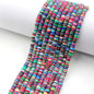Flat Disc Clay Beads 6mm Colorful Matte Polymer 10strands 39