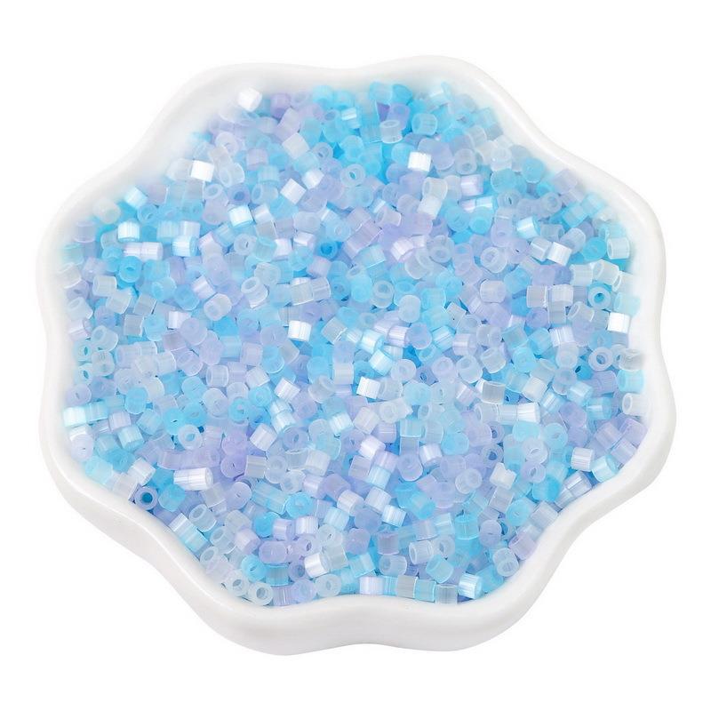 Antique Cat Eye Rice Seed Glass Beads 2.5mm Translucent Glow 740pcs 32
