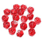 Bear Paw Transparent Glass Beads 14x15mm Assorted Colors 20pcs 16