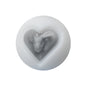 15mm Heart Silicone Beads Multi Color Layered Two Tone Matte 50pcs 12