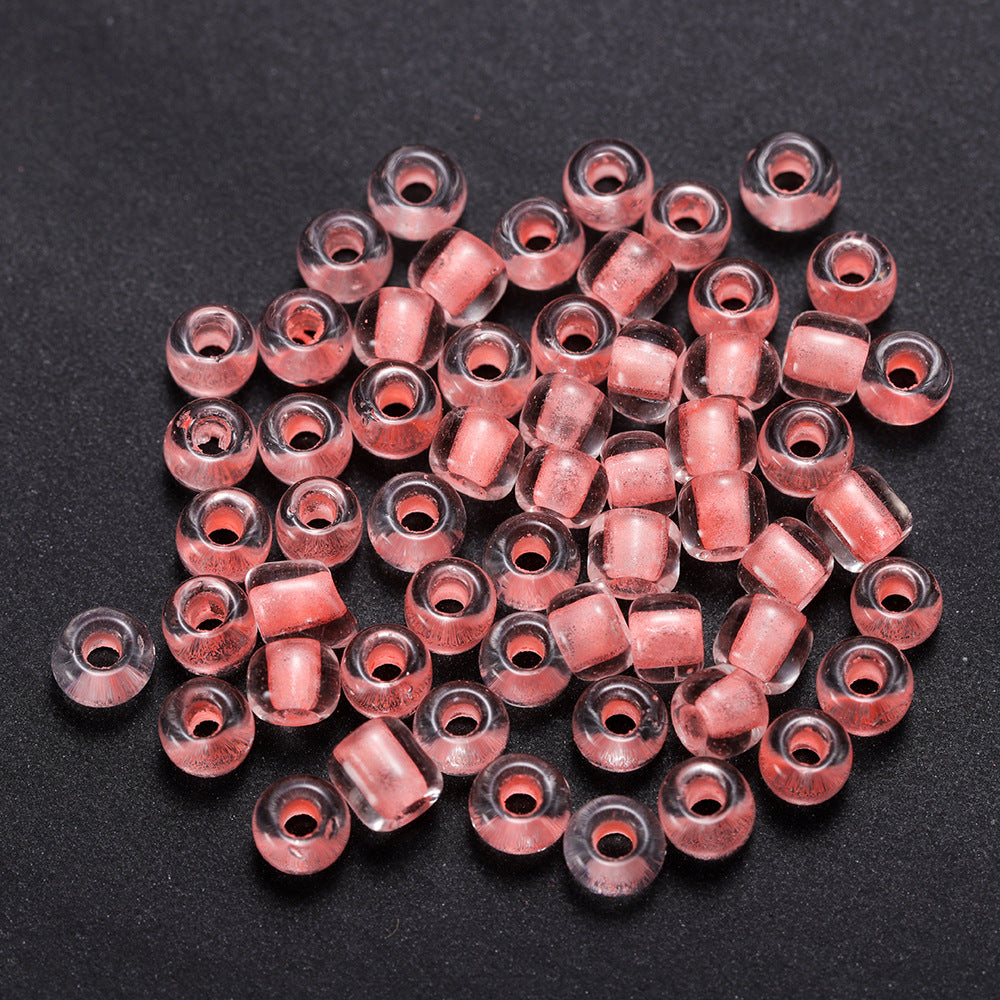 Glow In The Dark Seed Glass Beads 3mm Multicolor Stripes 1800pcs 40