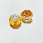 Acrylic Faceted Spacer Beads 14mm Transparent Large Hole 50pcs 18