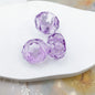 Purple Tone Resin Spacer Beads Mixed Shapes and Finishes 40pcs 12