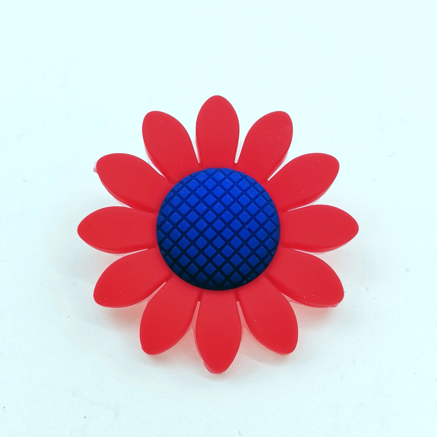 Silicone Focal Beads Sunflower Soft Petal Detailed Center 10pcs 11