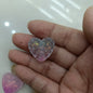 Gradient Floral Heart Acrylic Beads 25mm Pastel Colors 50pcs 11