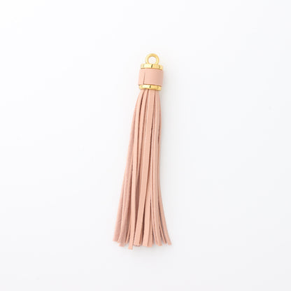 PU Leather Tassel Keychain with Gold Electroplated Hardware 18