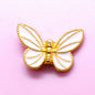 Tassel Butterfly Metal Beads 20mm Enamel Painted Zinc Alloy 20pcs 9