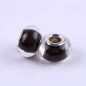 Acrylic Spacer Beads 14mm Glossy Transparent Dyed Core 100pcs 13