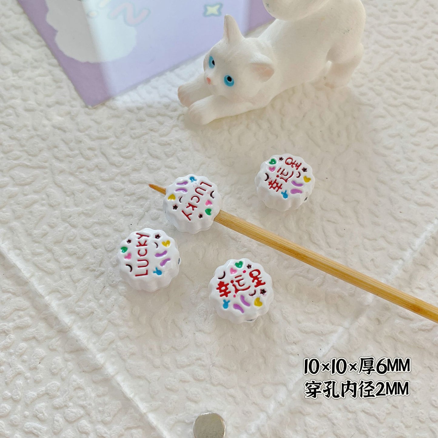 Cupcake and TV Metal Beads Painted Colorful Alloy 20pcs 18