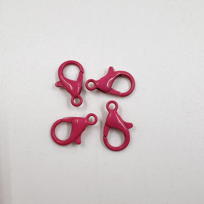 Zinc Alloy Lobster Clasp Keychain Findings 12mm Baking Painted 100pcs 8
