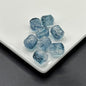 Electroplated Transparent Glass Beads 12mm Etched Rainbow Pattern 100pcs 9