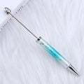 Beadable Ballpoint Pen UV Plating Starry Sky Sequins Gradient Colorful 5