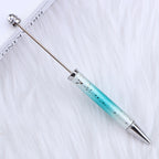 Beadable Ballpoint Pen UV Plating Starry Sky Sequins Gradient Colorful 5
