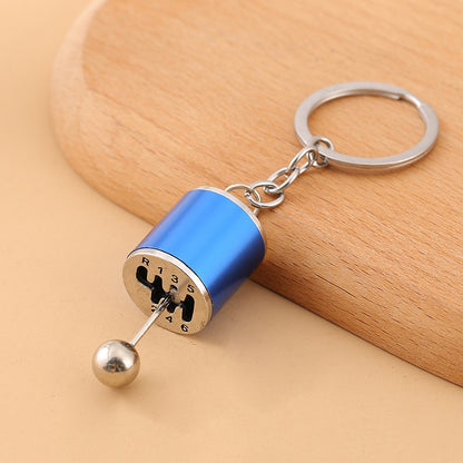 Vintage Car Shifter Keychain Zinc Alloy Movable Stick Shift Charm 8