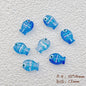 Hand Painted Fish Enamel Glass Beads 10x14mm Translucent Colorful 1pc 14