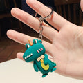 Cartoon Silicone Crocodile Keychain Soft Rubber Charm 6