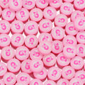 Flat Clay Beads 9mm Ribbon Polymer 100pcs 6