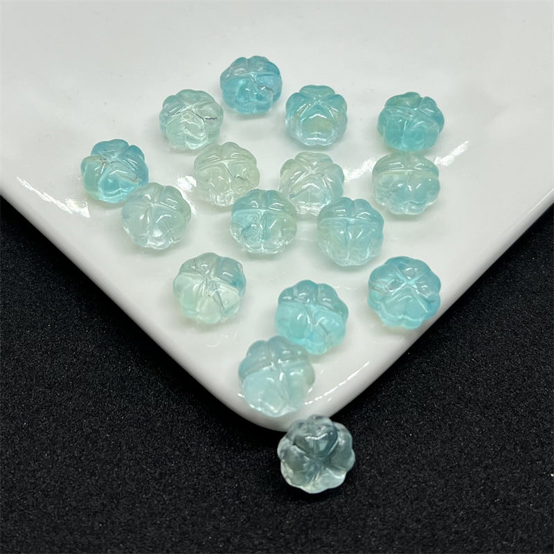 Czech Glass Beads Flower 12mm Transparent Pastel Mixed Colors 100pcs 2