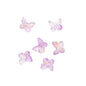 Czech Glass Butterfly Beads 11mm Translucent Pastel Gold Foil 10pcs 12