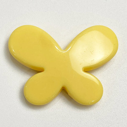 Creamy Color Butterfly Acrylic Flat Beads 29mm 1pc 13