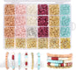 Heishi Clay Beads 6mm Elegant Golden Tone Polymer 1box 7