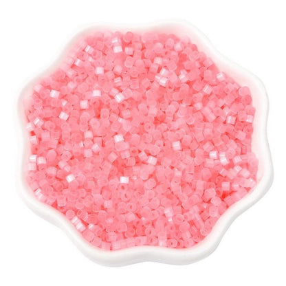 Antique Cat Eye Rice Seed Glass Beads 2.5mm Translucent Glow 740pcs 14