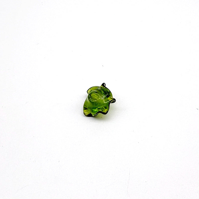 Lampwork Glass Beads Mushroom 15mm Hand Painted Colorful 10pcs 17