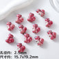 Hand Painted Animal Ceramic Beads Cute 3D Design 2pcs 13