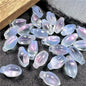 Czech Glass Beads Small Flower Bud 15mm Imitation White Jade 50pcs 6