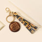 PU Tassel Keychain Metal Rainbow Color with Lobster Clasp 19