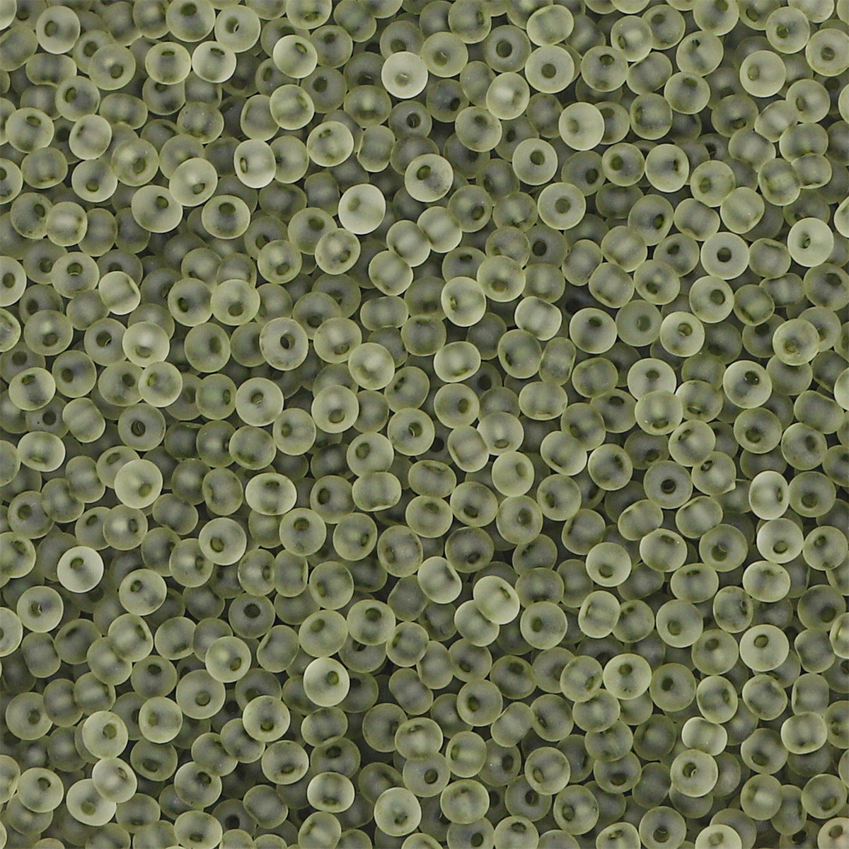 Transparent Frosted Seed Glass Beads 2mm with 1mm Hole 660pcs 33