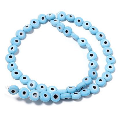 Flat Millefiori Evil Eye Lampwork Seed Glass Beads 4mm 90pcs 20