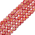 Millefiori Flower Glass Beads 8mm Colored Heart Shape 20pcs 6