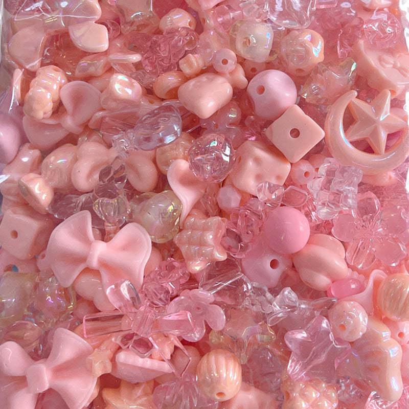 Multicolor Mixed Shape Acrylic Beads Vibrant Pastel Colors 2