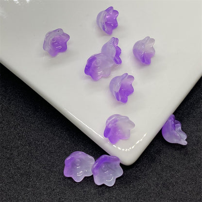 Czech Glass Beads Flower Bud 6 10mm Soft Pastel Colors 100pcs 12