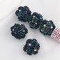 Flower Cluster Clay Beads 20mm Glitter Gothic Rose Bubblegum 10pcs 8