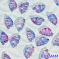 Iridescent Half Butterfly Wings Glass Beads 8x15mm 50pcs 12