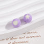 Painted Round Acrylic Beads 10mm Double Sided Heart and Star Pattern 50pcs 10