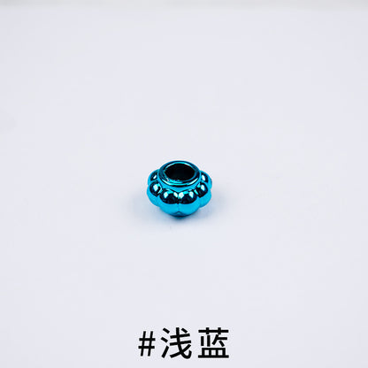 Acrylic Large Hole Spacer Beads 13mm UV Plating 100pcs 11