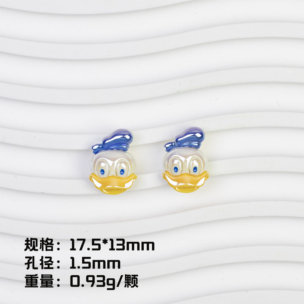 Disney Series Character Resin Beads Playful Faces 20pcs 6