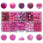 Crackle Round Glass Beads 8mm Pastel Colors Crackled Texture 200pcs 12