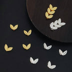 Alloy Wheat Ear Spacer Beads 7mm 100pcs Tibetan Silver and Gold Tone