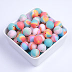 15mm Silicone Beads Candy Color Pastel Mix 20pcs