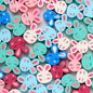 Easter Bunny Clay Beads 11mm Colorful Pastel Polymer 100pcs
