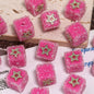 Butterfly Pentagram Cube Rhinestone Beads 22mm Vibrant Metal Embellished 5pcs 14