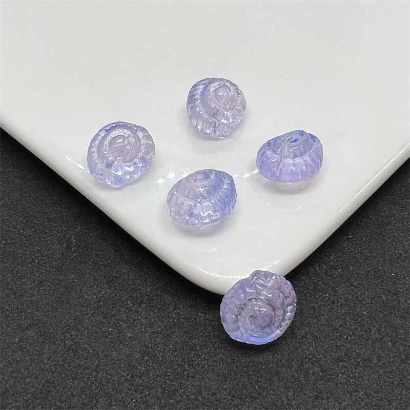 Czech Glass Beads Conch 14mm Translucent Pastel Mixed 100pcs 3