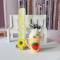 Silicone Strawberry Ice Cream Milk Tea Cup Keychain Pastel Colors 12
