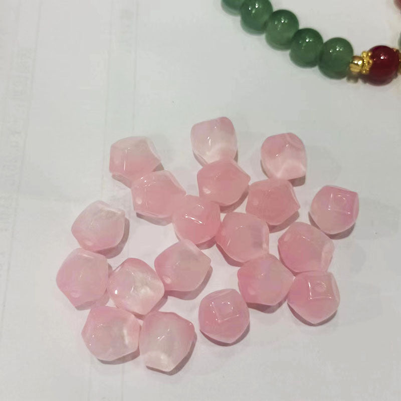 Gradient Fig Shaped Resin Beads 10mm Multicolor Ombre 40pcs 13